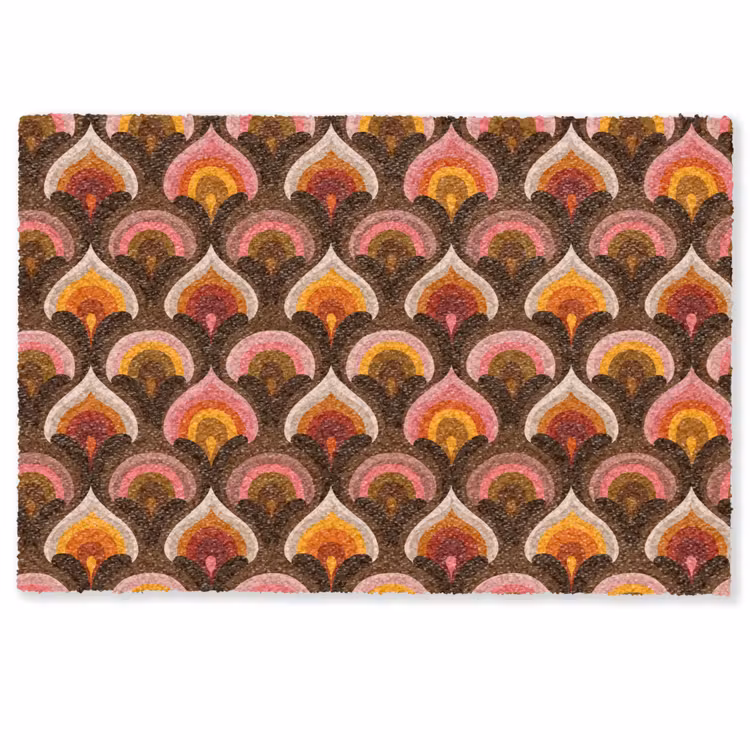 Patroon - Retro - Kleurrijk Deurmat klein 898 -zkaufland3d