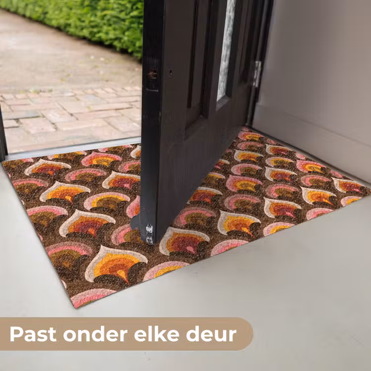 Patroon - Retro - Kleurrijk Deurmat klein 898 -USP_NL