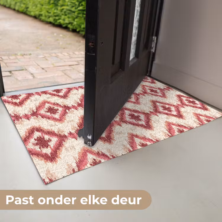 Patroon - Roze - Diamantvorm Deurmat klein 898 -USP_NL