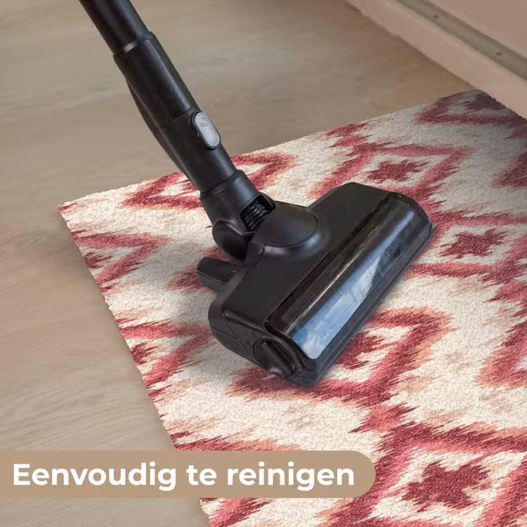 Patroon - Roze - Diamantvorm Deurmat klein 898 -reinigen_NL