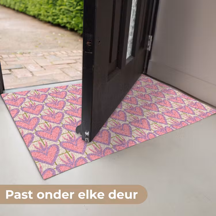 Patroon - Roze - Hartjes Deurmat klein 898 -USP_NL