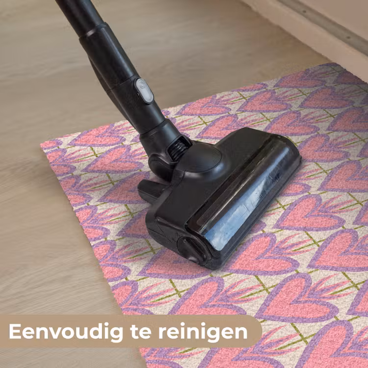 Patroon - Roze - Hartjes Deurmat klein 898 -reinigen_NL