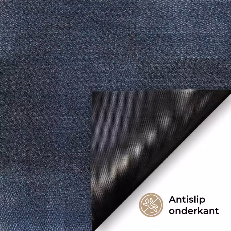 Patroon - Ruit - Marineblauw Deurmat klein 898 -antislip_NL