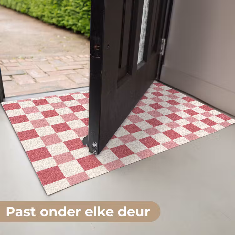 Patroon - Schaak - Roze Deurmat klein 898 -USP_NL