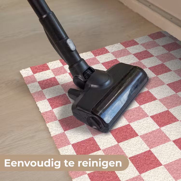 Patroon - Schaak - Roze Deurmat klein 898 -reinigen_NL