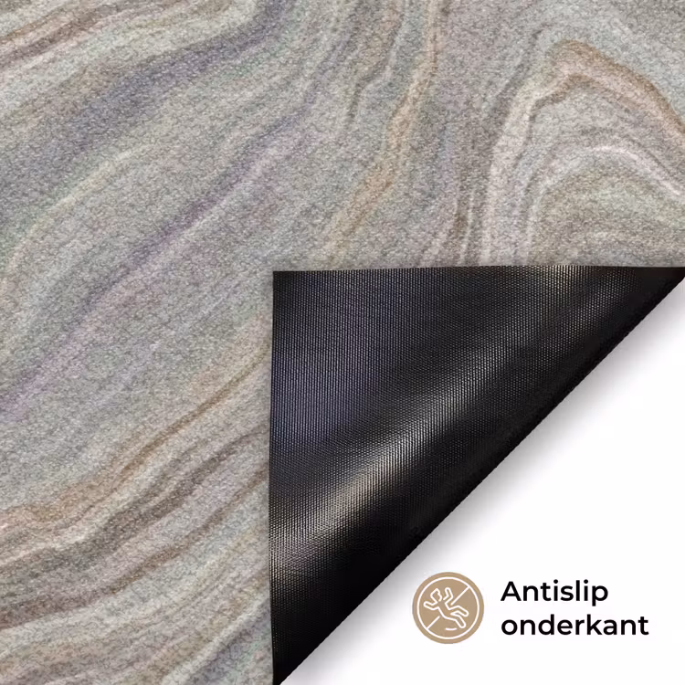 Patroon - Sereen - Paars - Groen Deurmat klein 898 -antislip_NL