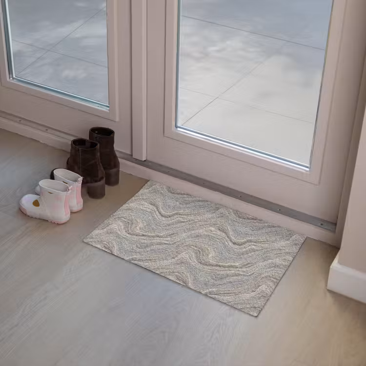 Patroon - Sereen - Paars - Groen Deurmat klein 898 -sfeer3