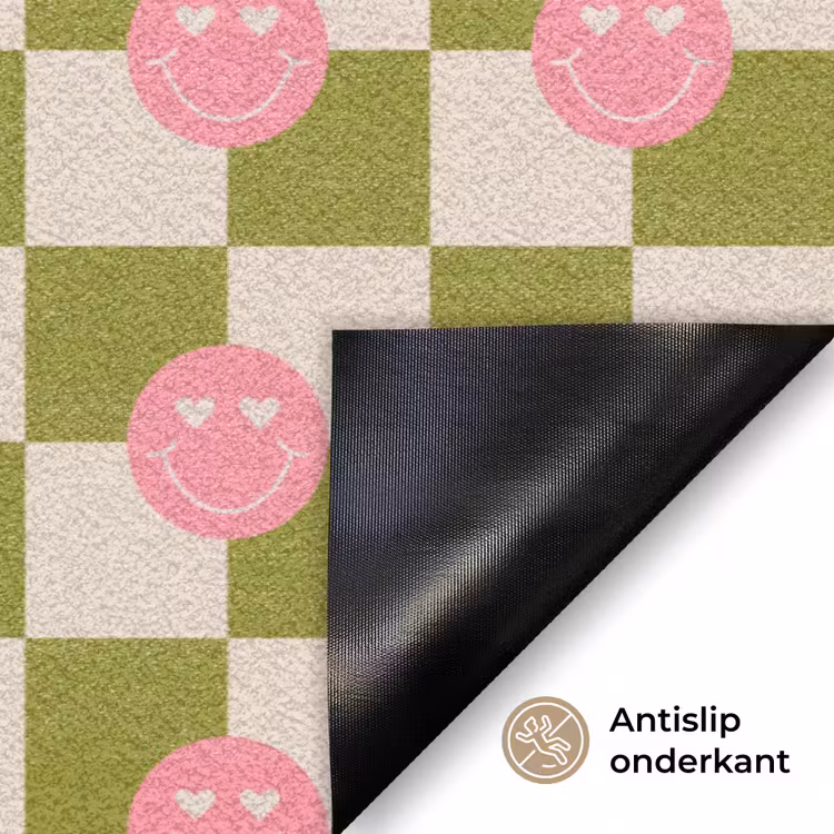 Patroon - Smileys - Blokken Deurmat klein 898 -antislip_NL