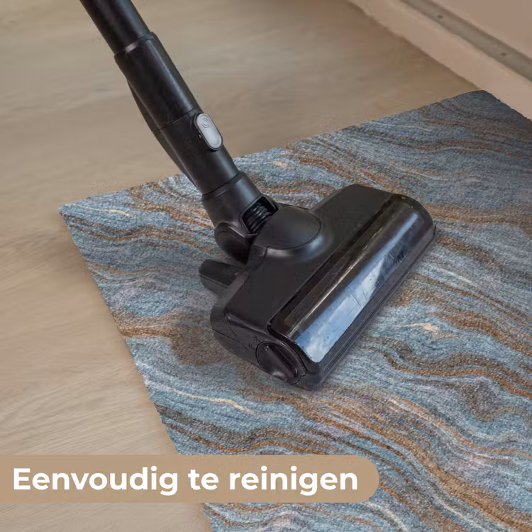Patroon - Steen - Blauw Deurmat klein 898 -reinigen_NL