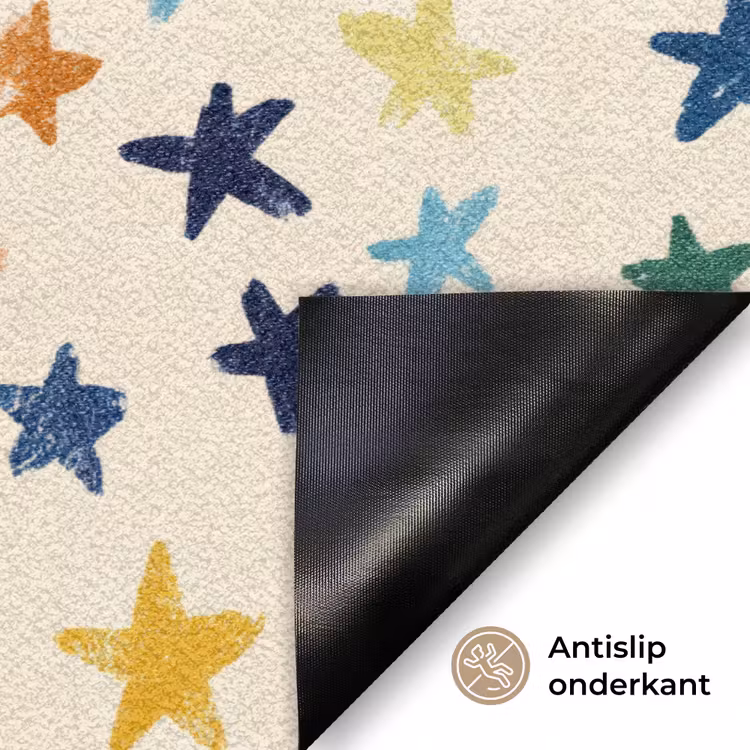 Patroon - Sterren - Kleurrijk Deurmat klein 898 -antislip_NL