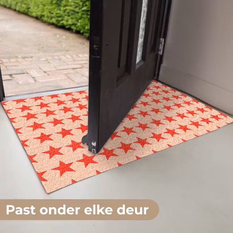 Patroon - Sterren - Rood Deurmat klein 898 -USP_NL