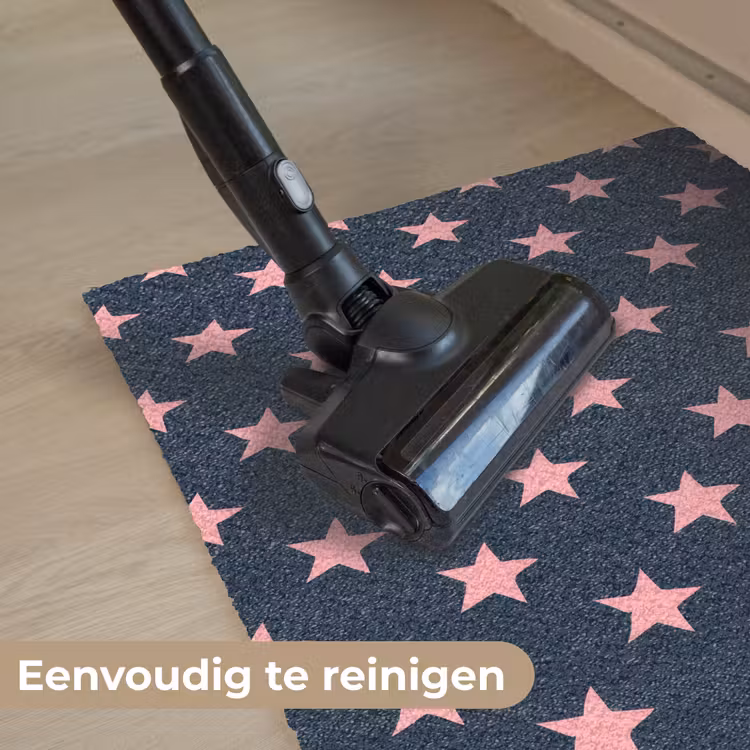 Patroon - Sterren - Roze Deurmat klein 898 -reinigen_NL