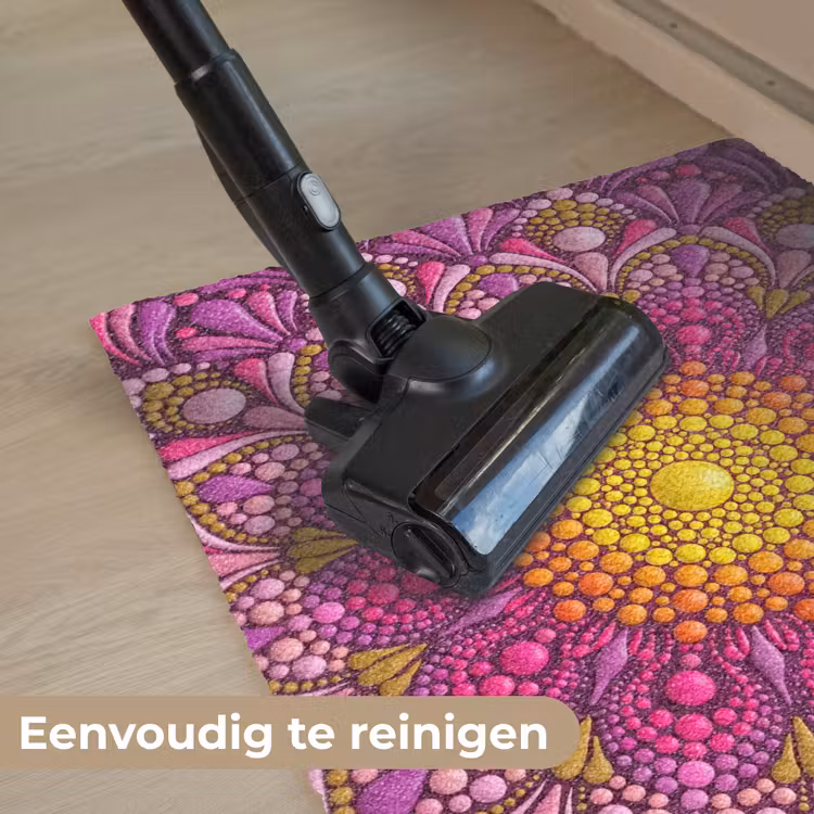 Patroon - Stippen - Abstract - Kleurrijk Deurmat klein -reinigen_NL