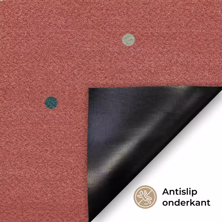 Patroon - Stippen - Rood Deurmat klein 898 -antislip_NL