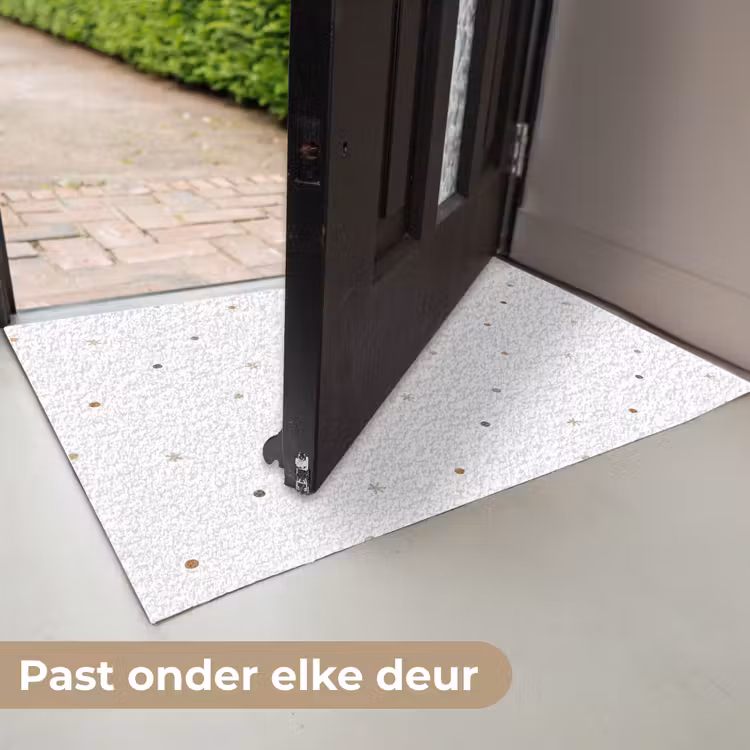 Patroon - Stippen - Sterren - Wit Deurmat klein 898 -USP_NL