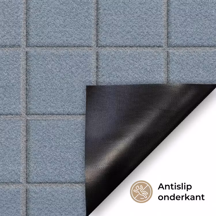 Patroon - Tegel - Blauwgrijs Deurmat klein 898 -antislip_NL