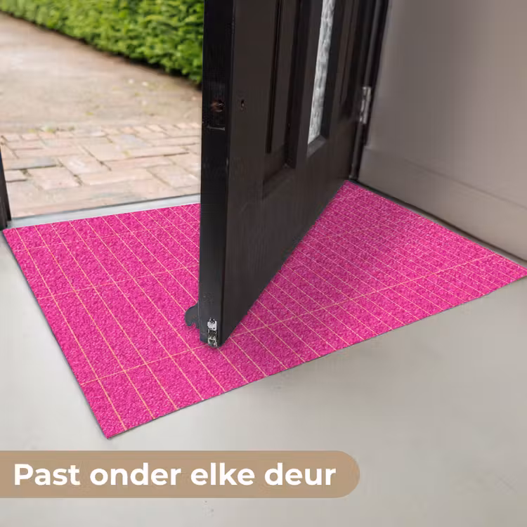 Patroon - Tegel - Magenta - Roze Deurmat klein 898 -USP_NL