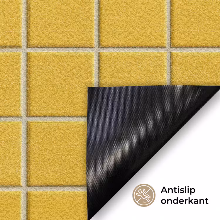 Patroon - Tegel - Okergeel Deurmat klein 898 -antislip_NL