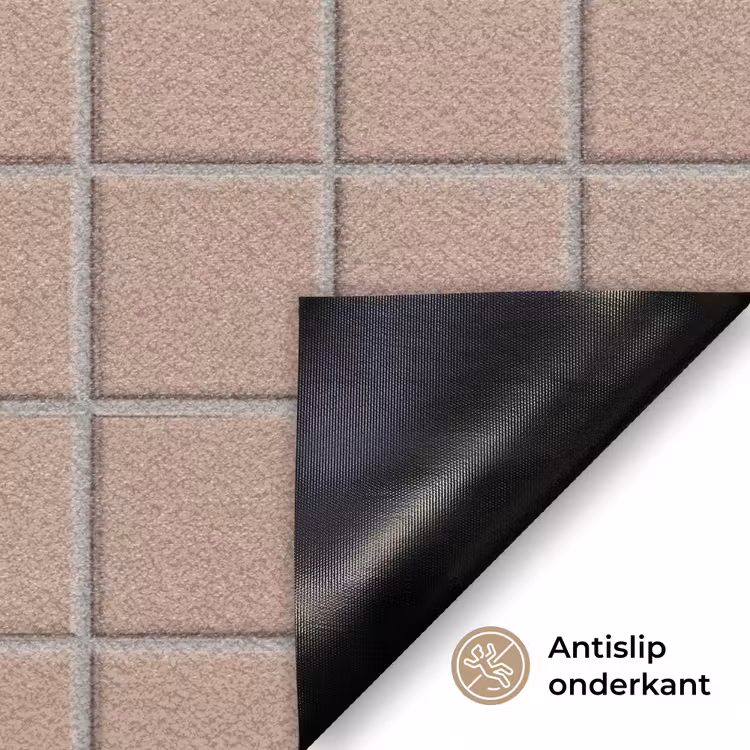 Patroon - Tegel - Oudroze Deurmat klein 898 -antislip_NL