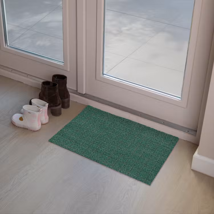 Patroon - Tegels - Dennen - Groen Deurmat klein 898 -sfeer3