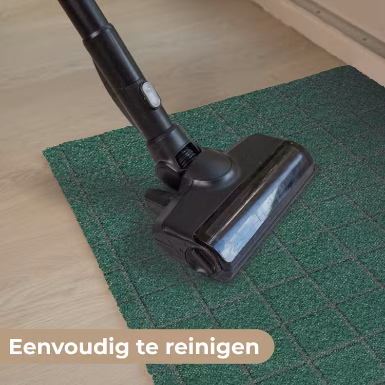 Patroon - Tegels - Dennen - Groen Deurmat klein 898 -reinigen_NL
