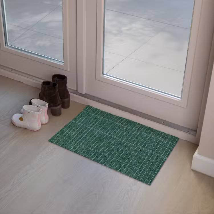 Patroon - Tegels - Donkergroen Deurmat klein 898 -sfeer3
