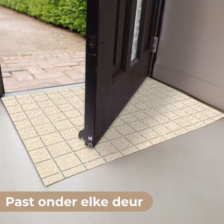 Patroon - Tegels - Gebroken - Wit Deurmat klein 898 -USP_NL
