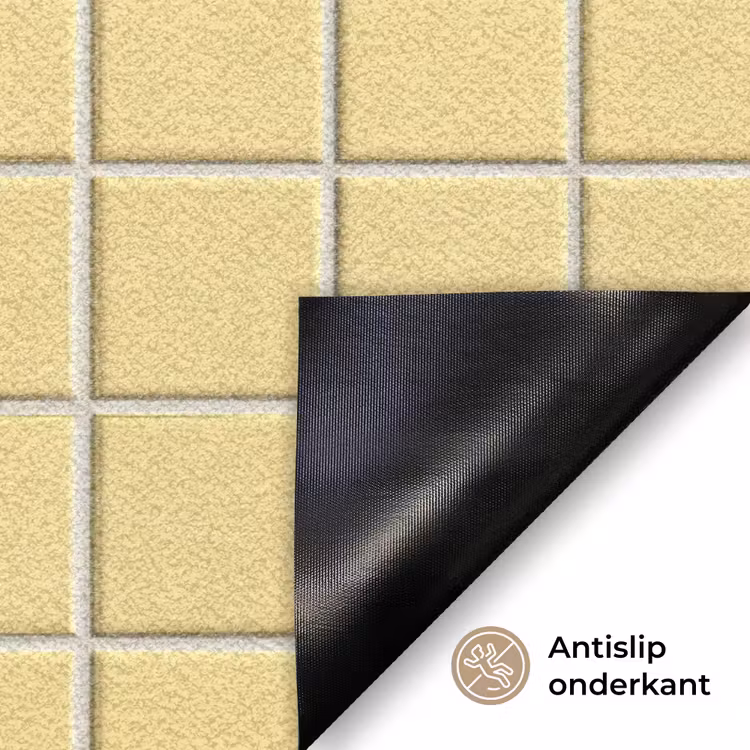 Patroon - Tegels - Geel Deurmat klein 898 -antislip_NL
