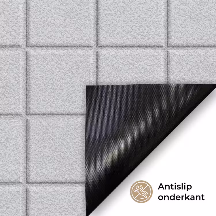 Patroon - Tegels - Licht - Grijs Deurmat klein 898 -antislip_NL