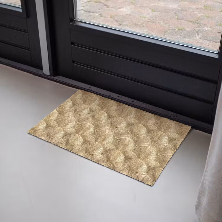 Patroon - Waaier -  Goud Deurmat klein 898 -sfeer2