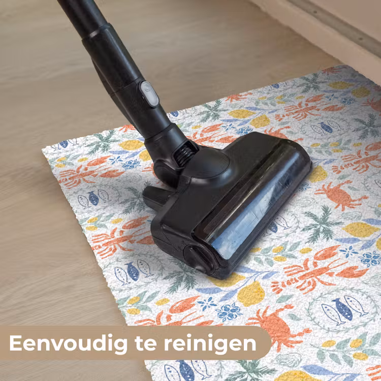 Patroon - Wit - Illustraties - Mediterraans Deurmat klein 898 -reinigen_NL