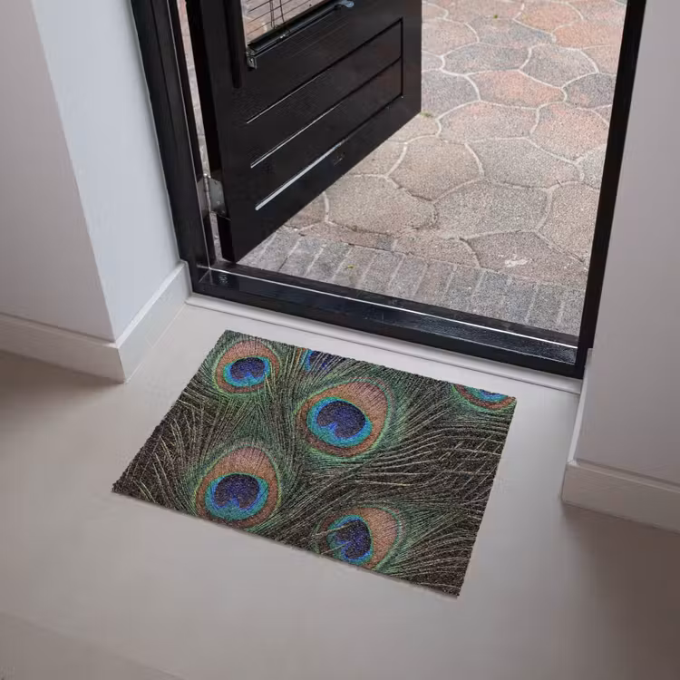 Pauwenveren - Klassiek - Groen Deurmat klein -sfeer5