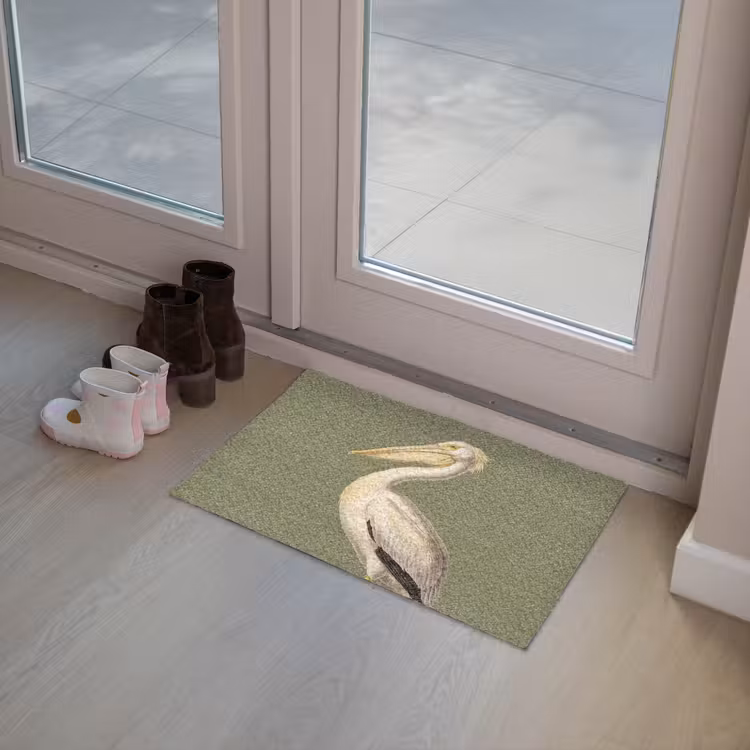 Pelikaan - Wit - Vogel - Klassiek - Natuur Deurmat klein -sfeer3