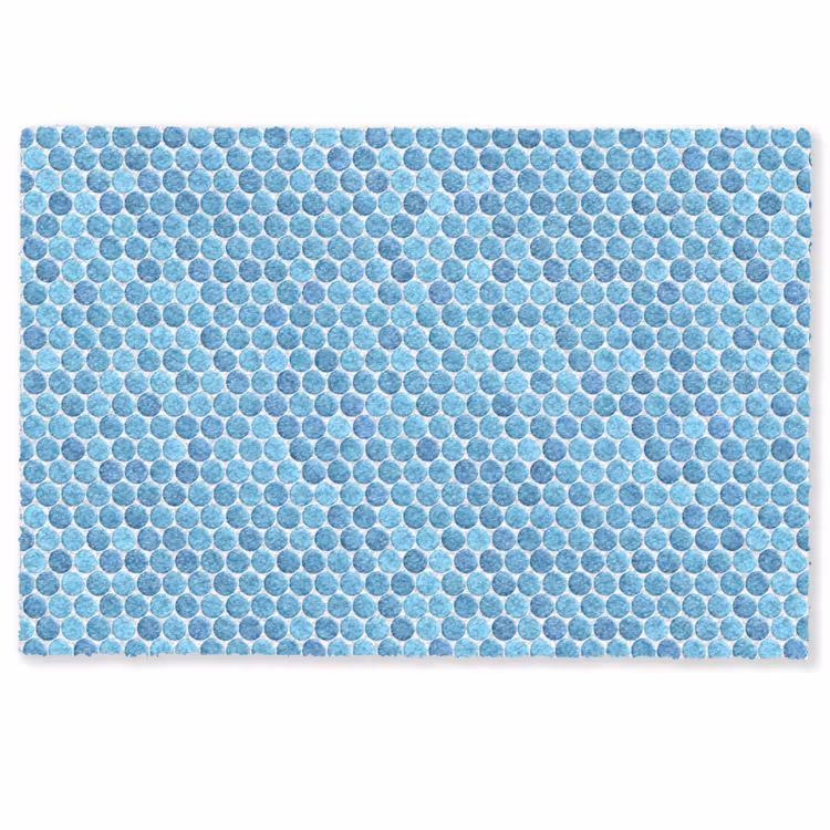 Penny - Mozaïek - Lichtblauw Deurmat klein 898 -zkaufland3d
