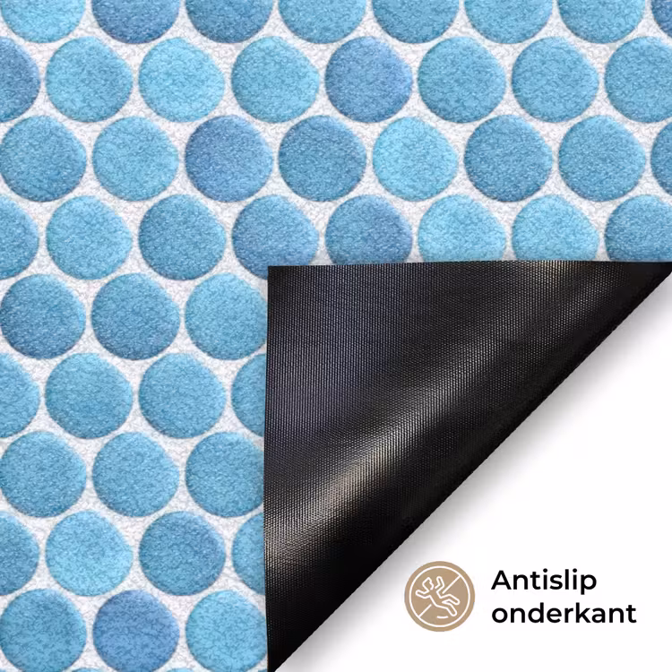 Penny - Mozaïek - Lichtblauw Deurmat klein 898 -antislip_NL