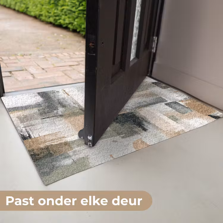 Penseelstreken - Abstract - Aardetinten Deurmat klein -USP_NL