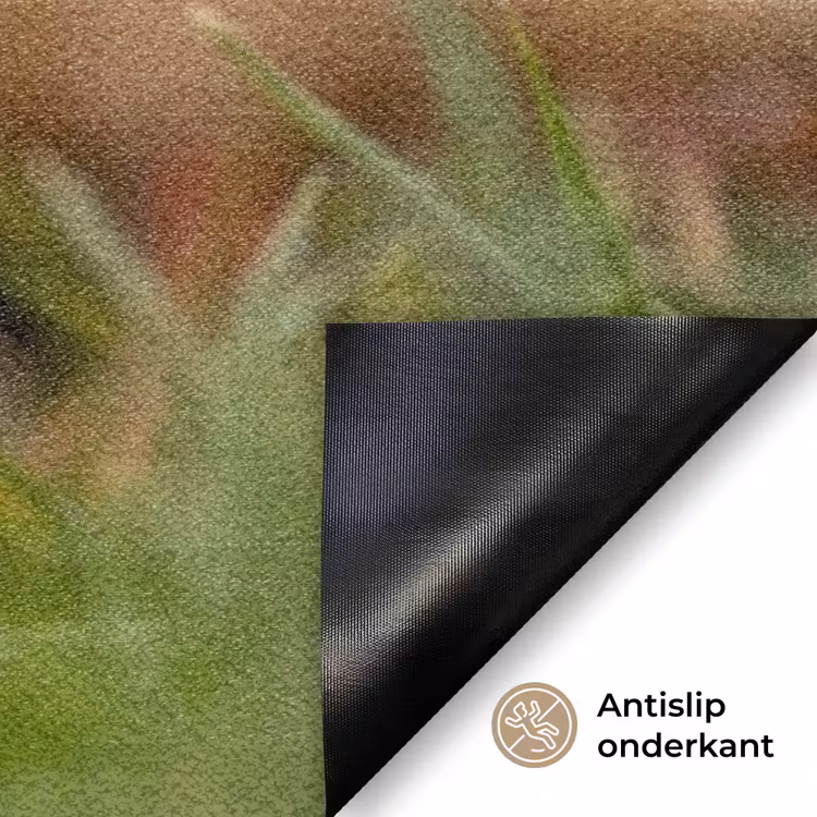 Pijltje - Eend - Natuur - Geel Deurmat klein -antislip_NL