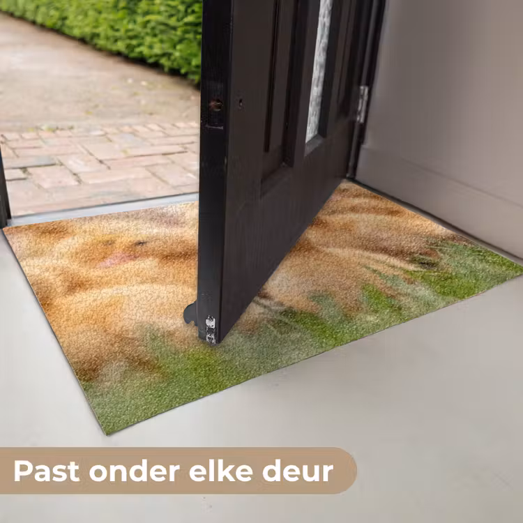 Pijltje - Eend - Natuur - Geel Deurmat klein -USP_NL