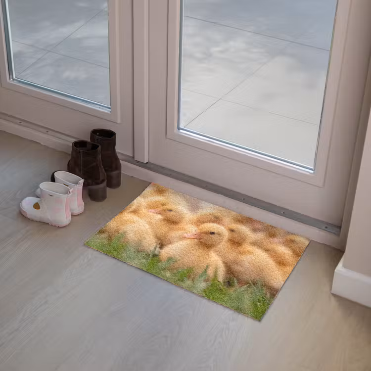Pijltje - Eend - Natuur - Geel Deurmat klein -sfeer3