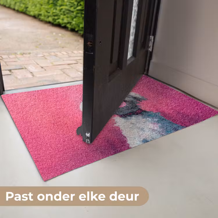 Pink - Hond - Bubbel Deurmat klein -USP_NL