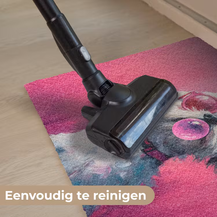Pink - Hond - Bubbel Deurmat klein -reinigen_NL