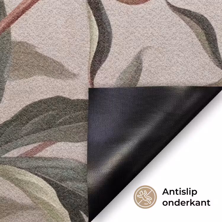 Pioenrozen - Boeket - Roze Deurmat klein -antislip_NL