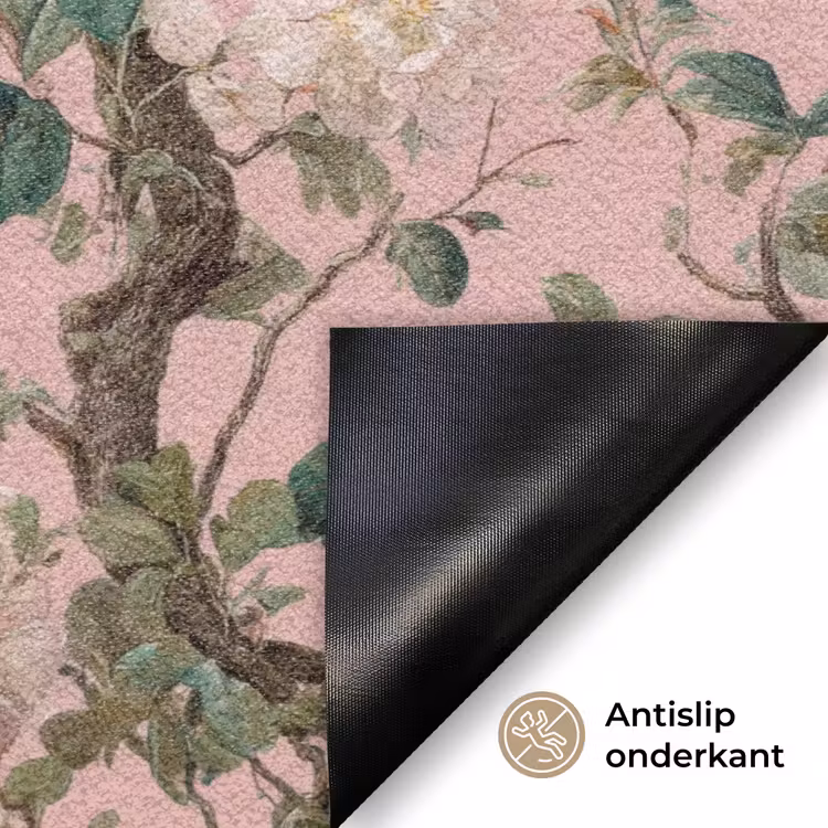 Pioenrozen - Botanisch - Vogel Deurmat klein 898 -antislip_NL