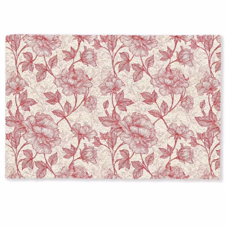 Pioenrozen - Modern - Rood Deurmat klein 898 -zkaufland3d