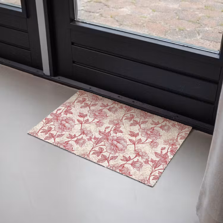 Pioenrozen - Modern - Rood Deurmat klein 898 -sfeer2