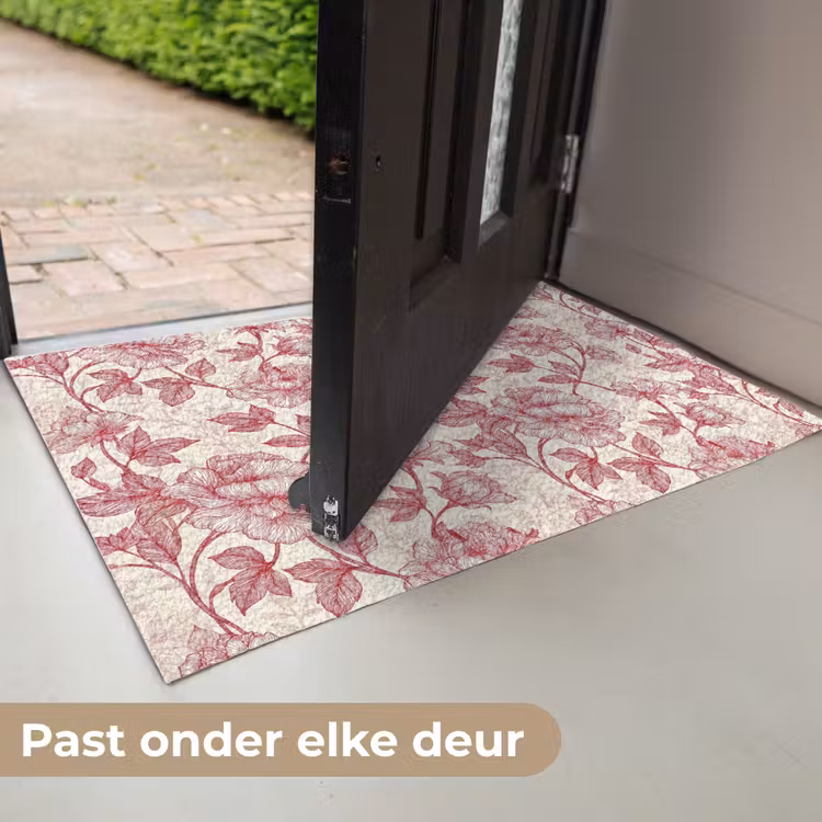Pioenrozen - Modern - Rood Deurmat klein 898 -USP_NL