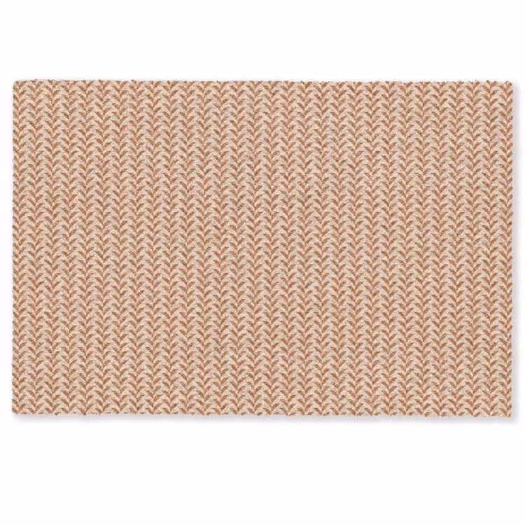 Plaid - Patroon - Bladvorm - Bruin Deurmat klein 898 -zkaufland3d