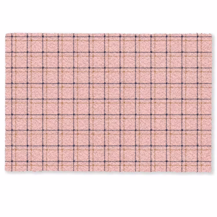 Plaid - Patroon - Gestreept - Roze Deurmat klein 898 -zkaufland3d