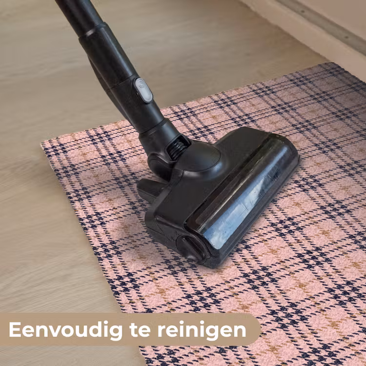 Plaid - Patroon - Schotse - Roze Deurmat klein 898 -reinigen_NL