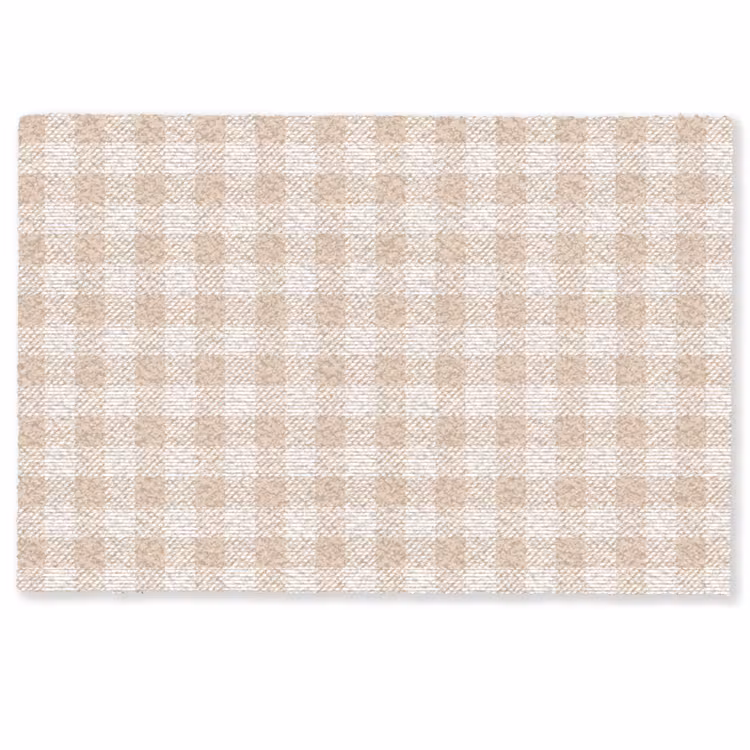 Plaid - Patroon - Vierkant - Beige Deurmat klein 898 -zkaufland3d